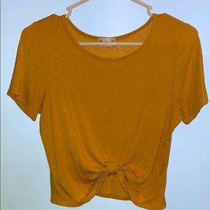 Bright Yellow Crop Top